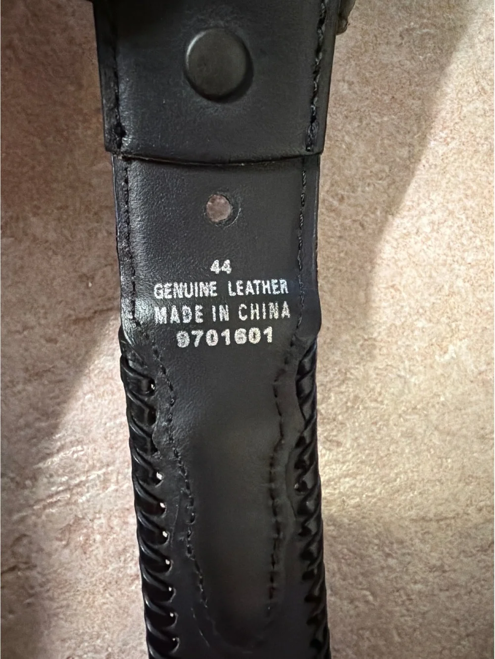 Larry Mahan Black Leather Western Concho Belt Size 44